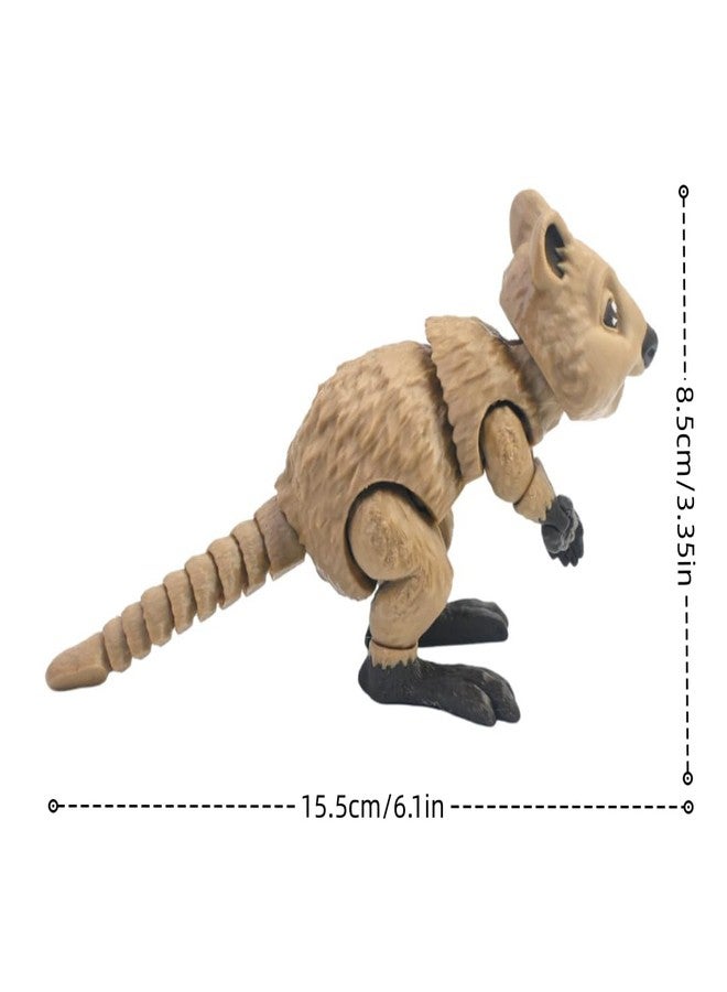 VUNDO 3D Printed Kangaroo, 3D Printed Animals, Full Articulated Flexible Fidget Toys for Desk Décor - Smile Style - Image 3
