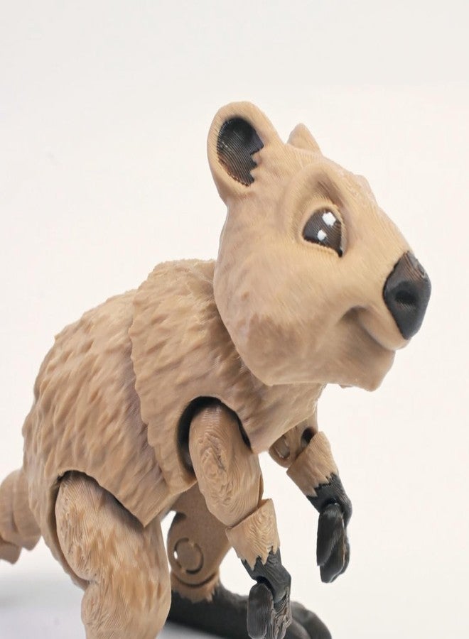 VUNDO 3D Printed Kangaroo, 3D Printed Animals, Full Articulated Flexible Fidget Toys for Desk Décor - Smile Style - Image 2