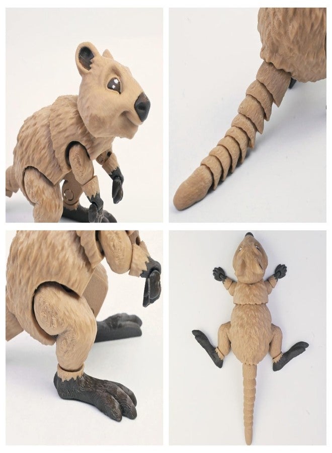 VUNDO 3D Printed Kangaroo, 3D Printed Animals, Full Articulated Flexible Fidget Toys for Desk Décor - Smile Style - Image 4