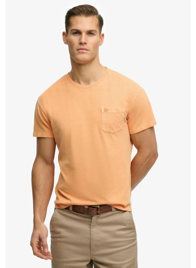 سوبر دراي Classic Cotton Linen Pocket T-Shirt