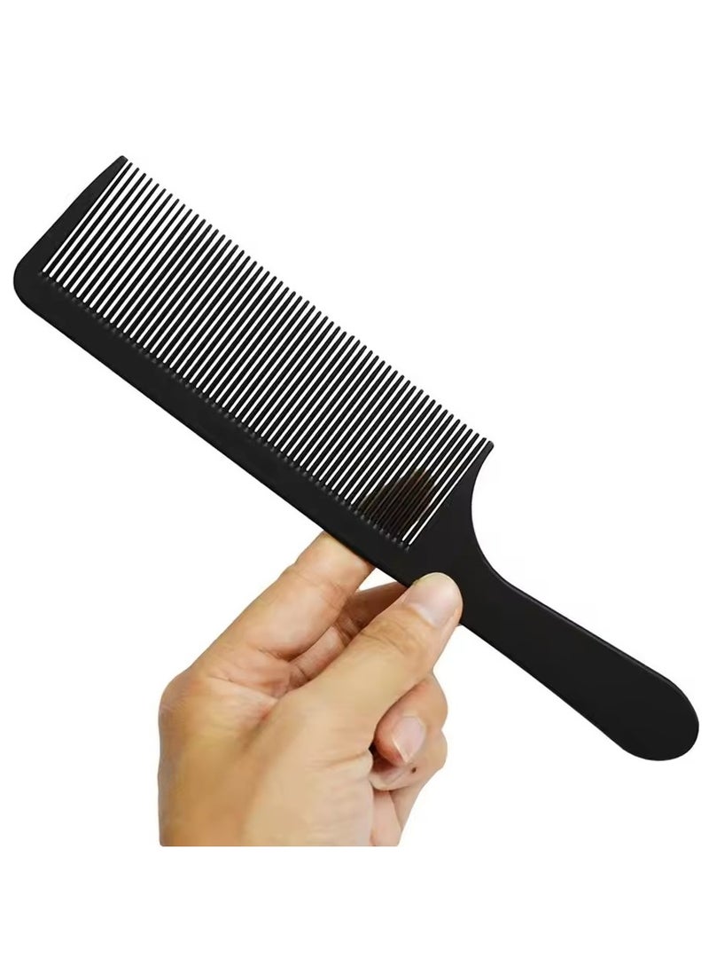 Goolsky 1PC Black Flattop Hair Cutting Comb Heat Resistant Hair Cutting Tool Hairdressing Hair Stylist Salon Carbon Antistatic Combs - Image 1