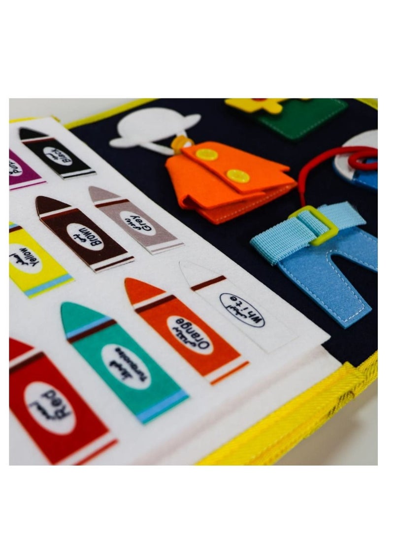 SUNDUS - The Little Thinker is an interactive activity book for children to develop their sensory and cognitive skills - Image 1