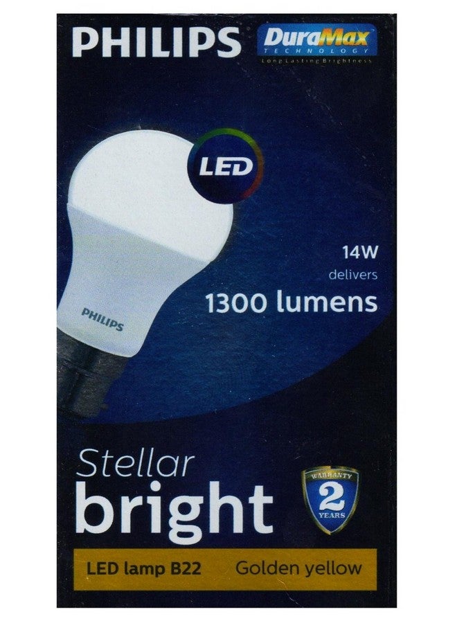 Philips A60 Stellar Bright 14W B22 LED Bulb 1260lm, Warm White, Pack of 2 - Image 2