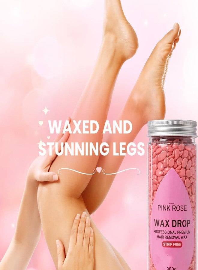 Sarbeau Bead Wax Drops for Hair Removal 300g | Professional Hard Wax Beans for Full Body, Bikini, Face & Underarms | Smooth Finish | Salon-Quality Bean Wax (Pink Rose) - Image 3