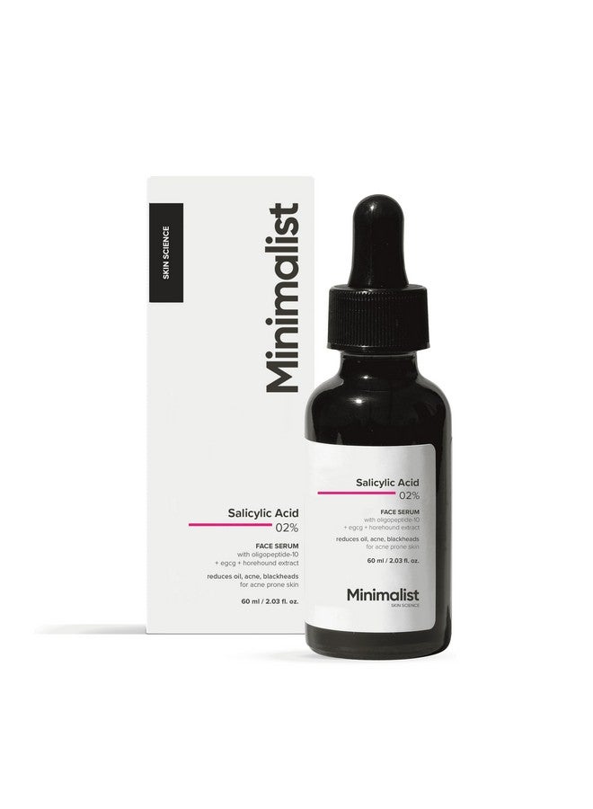 MINIMALIST Minimalist Anti-Acne 2% Salicylic Acid Face Serum for All Skin Types | Reduces Blackheads,Oiliness, Excess Oil & Bumpy Texture | BHA Based Exfoliant | 60 ml  - Image 1