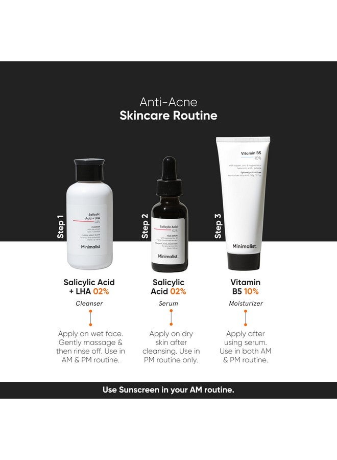 MINIMALIST Minimalist Anti-Acne 2% Salicylic Acid Face Serum for All Skin Types | Reduces Blackheads,Oiliness, Excess Oil & Bumpy Texture | BHA Based Exfoliant | 60 ml  - Image 5