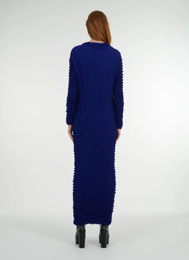 ليم Plissé Popcorn Dress