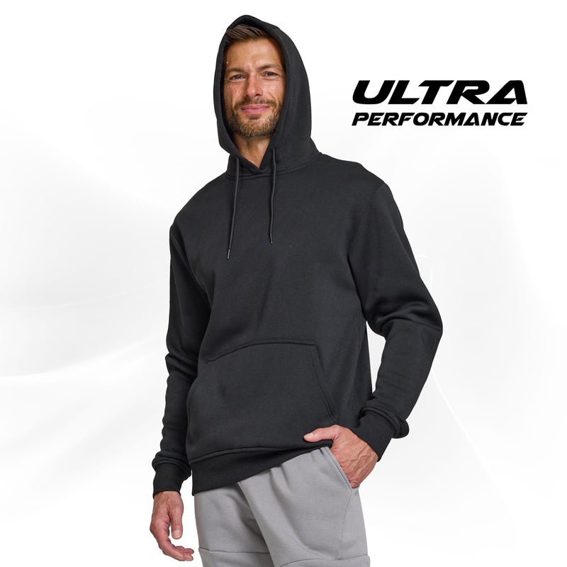 Ultra Performance Mens Pullover Sweatshirt Hoodies Menâ€™s Fleece Hoodie Sweatshirts Casual Lightweight Active Hoodieâ€™s for Men Black - Image 2