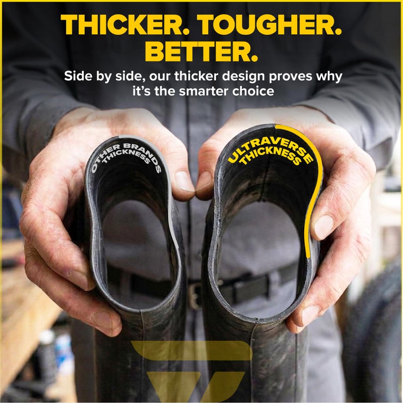 Ultraverse 20 x 3.0 Inner Tube Set with Schrader Valve - Ideal for Mountain Bikes & E-Bikes with 20-Inch Fat Tires - Durable & Reliable Performance- 2 Pack with Tire Levers - Image 3