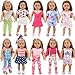 UNICORN ELEMENT 10 Sets American Doll Clothes for 18 Inch Doll Clothes and Accessories Includeding 17 PCS Items Fit for 18 Inch Girl Dolls - Image 2