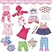 UNICORN ELEMENT 10 Sets American Doll Clothes for 18 Inch Doll Clothes and Accessories Includeding 17 PCS Items Fit for 18 Inch Girl Dolls - Image 4