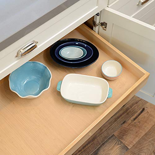 Con-Tact Brand Premium Plus Non-Adhesive Shelf Liner, Heavy Duty and Multi-Functional Drawer Liner, 12" x 6', Woven Clear, Pack of 1 Roll - Image 5