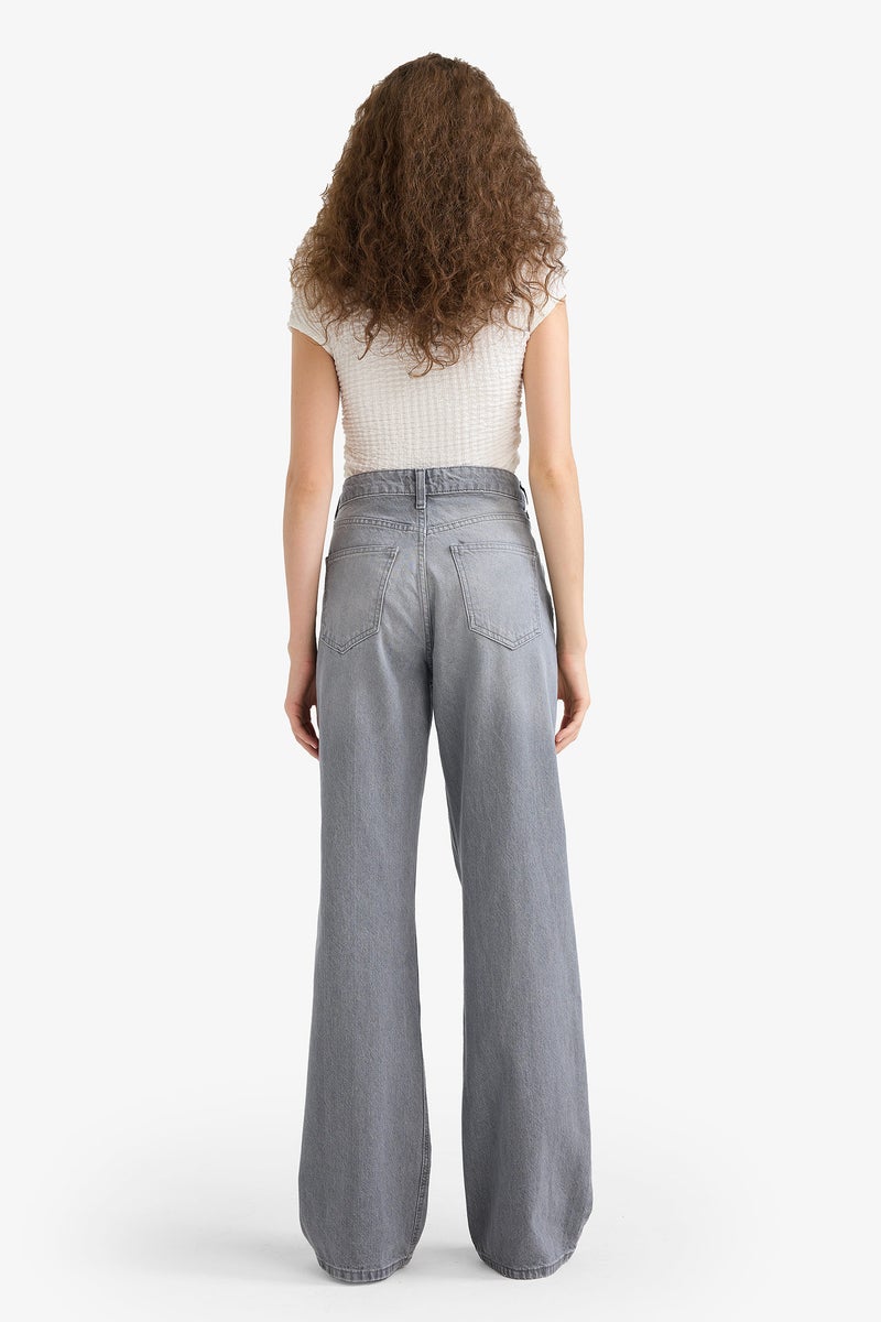 DeFacto Grey Woman Jean Trousers Casual - Image 5