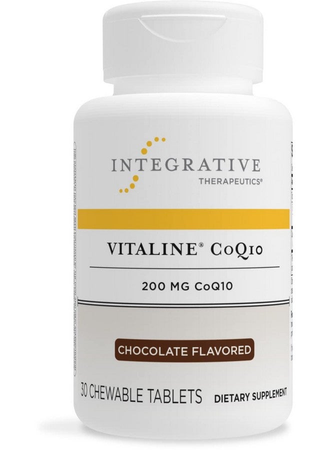 Integrative Therapeutics - Vitaline CoQ10 (200mg) - Supports Heart & Brain Health* - Chocolate Flavored - 30 Chewable Wafers - Image 1