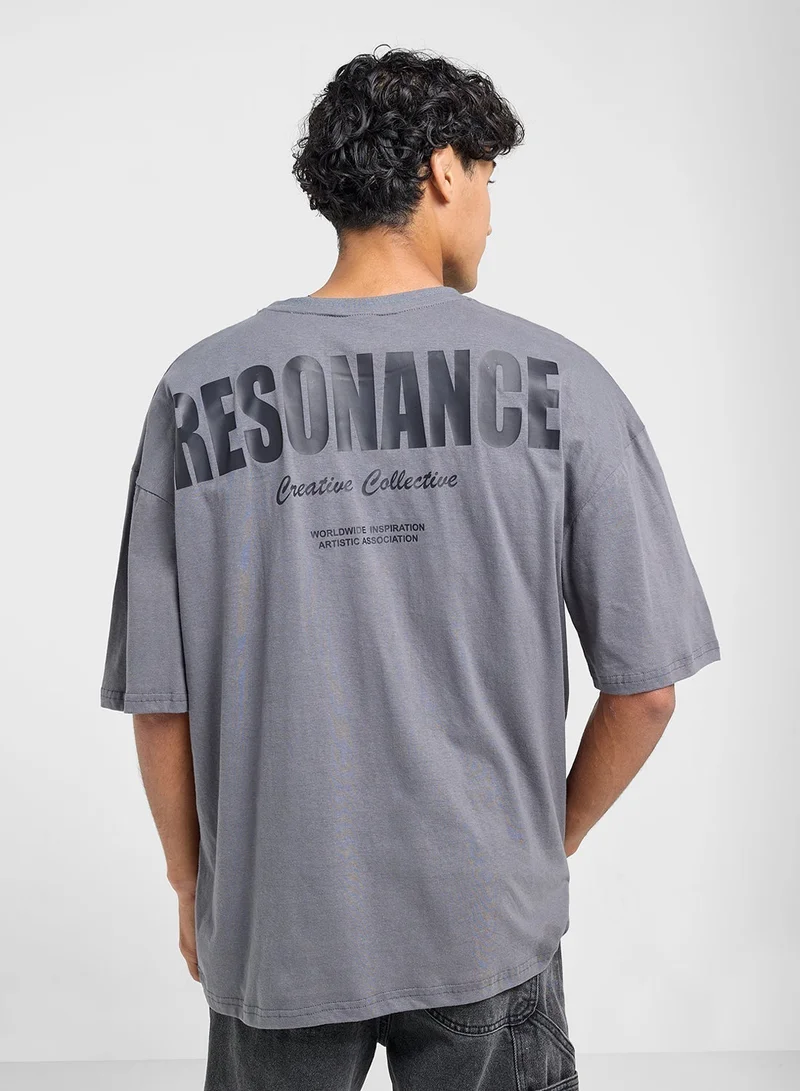 سفنتي فايف تيشيرت بأكمام قصيرة كبير الحجم