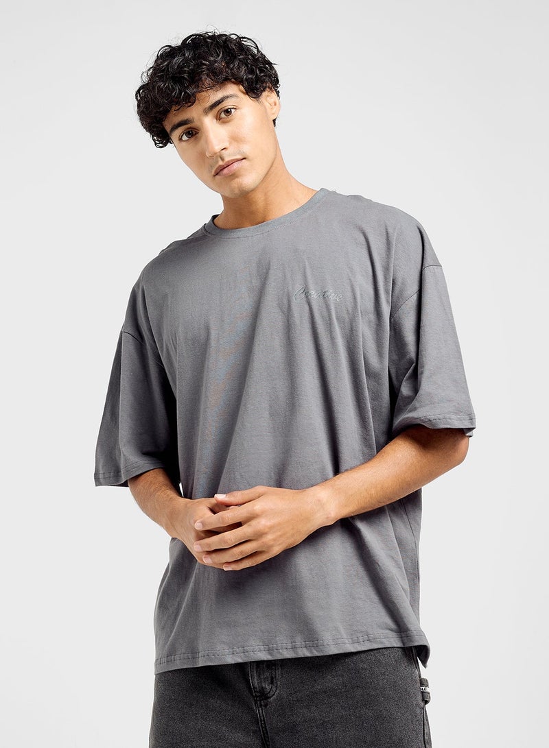 Seventy Five Graphic Crew Neck Oversize T-Shirt - Image 1