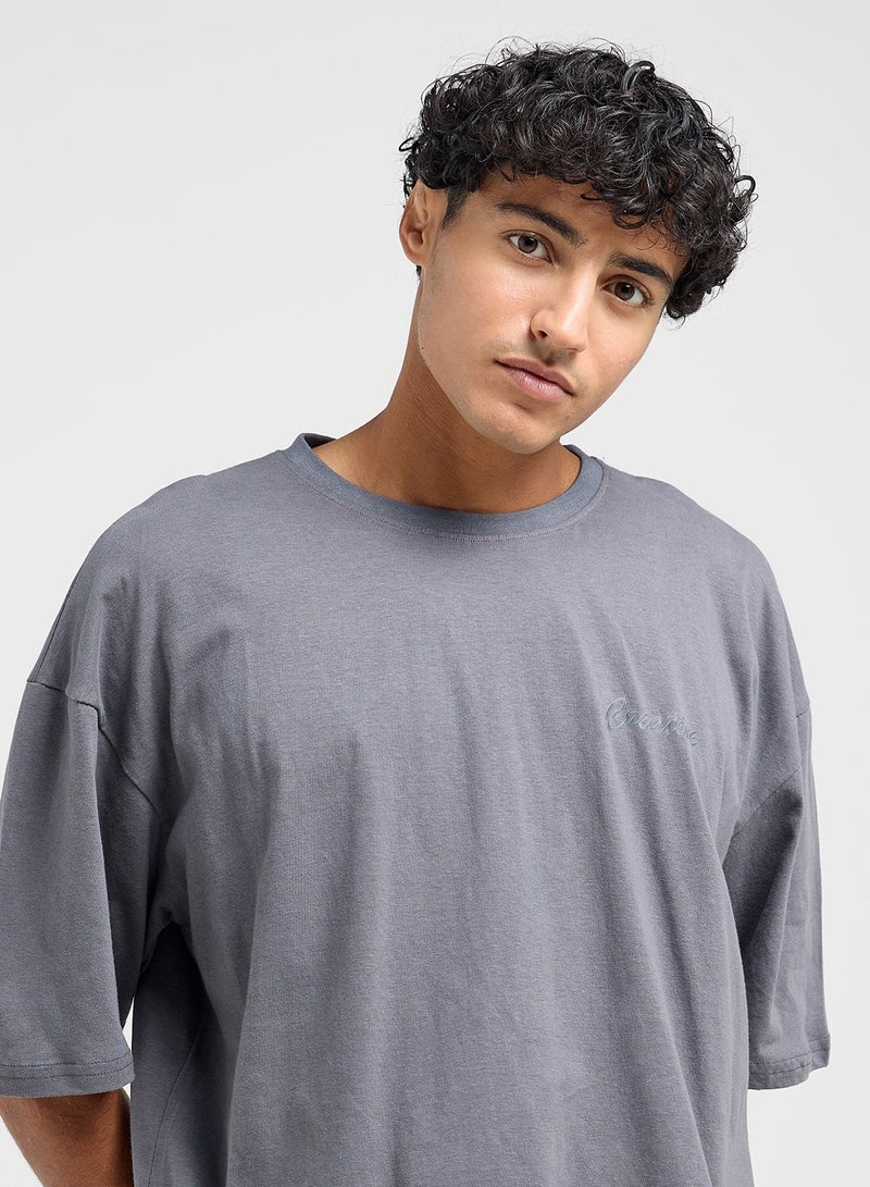 Seventy Five Graphic Crew Neck Oversize T-Shirt - Image 3