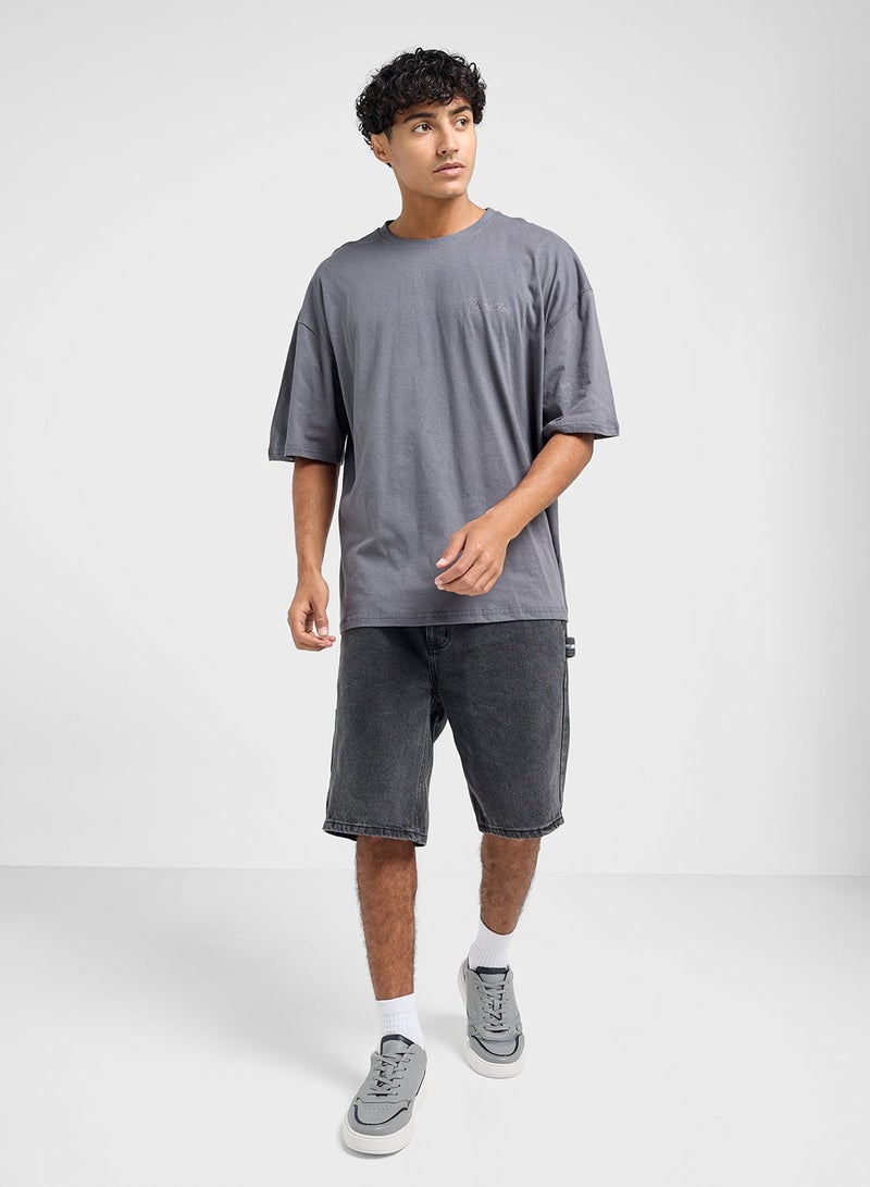 Seventy Five Graphic Crew Neck Oversize T-Shirt - Image 4