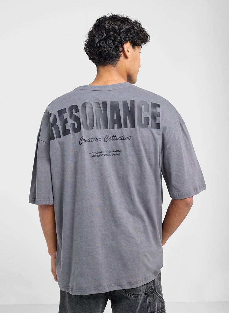 Seventy Five Graphic Crew Neck Oversize T-Shirt - Image 2