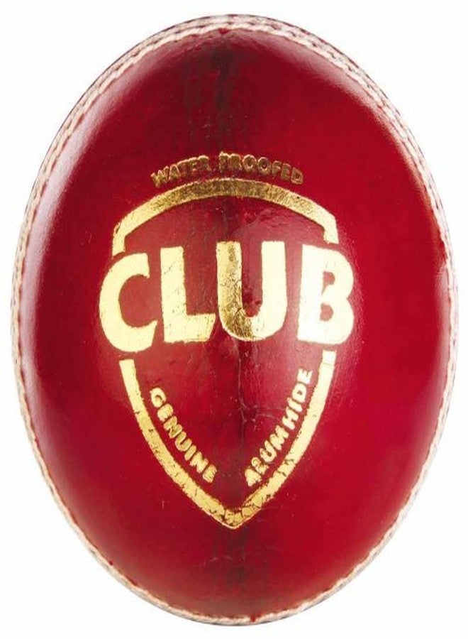 Ankaro Club Red Leather Cricket Ball (Pack of 1)… - Image 1