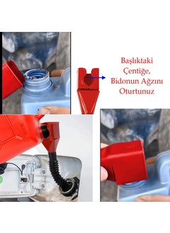 Nzb Plastic Drum Mouth Acrobat Funnel Diesel Oil Gasoline Water Practical Discharge Bellows Movable Tip  - Image 3