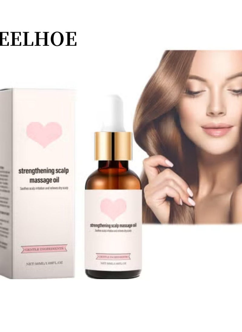 EELHOE Golab Beauty Strengthening Scalp Massage Oil, Hair Oil for Women, Golabs Beauty Scalp Oil, Nourishing Volume Hair Oil, Golab Beauty Strengthening Hair Oil, Golab Beauty Rich Scalp Oil (50ml) - Image 1