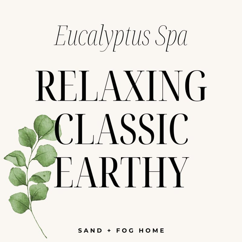 Sand + Fog Scented Candle - Eucalyptus Spa - Additional Scents and Sizes – 100% Cotton Lead-Free Wick - Luxury Air Freshening Jar Candles - Perfect Home Décor for Your Cocktail Table – 23 oz - Image 4
