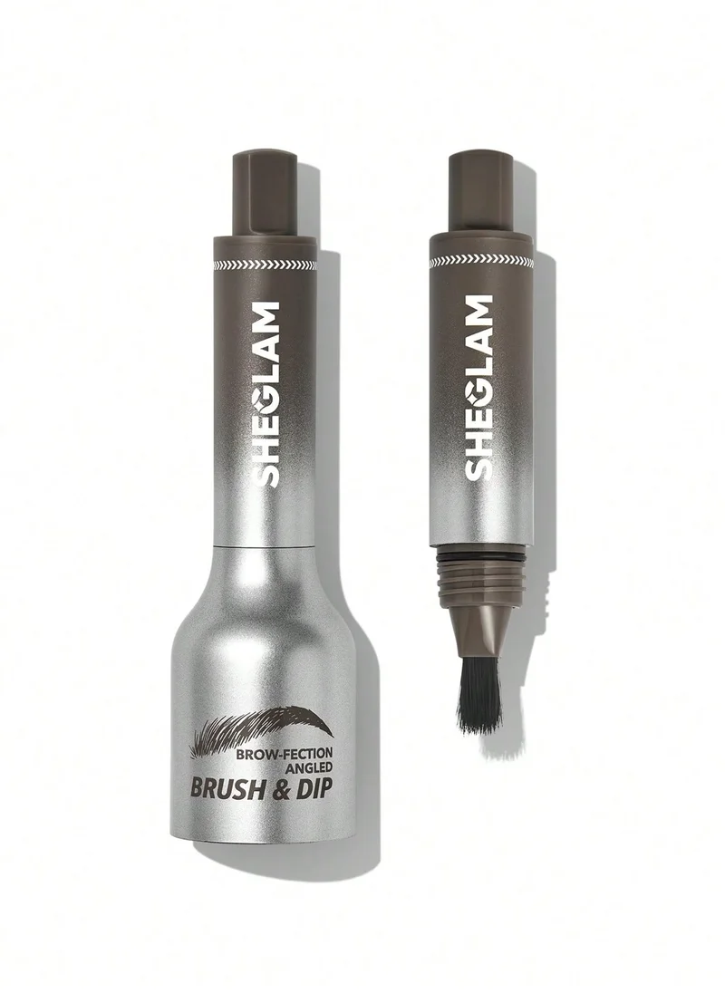 SHEGLAM SG SHEGLAM Brow-Fection Angled Brush & Dip-Espresso