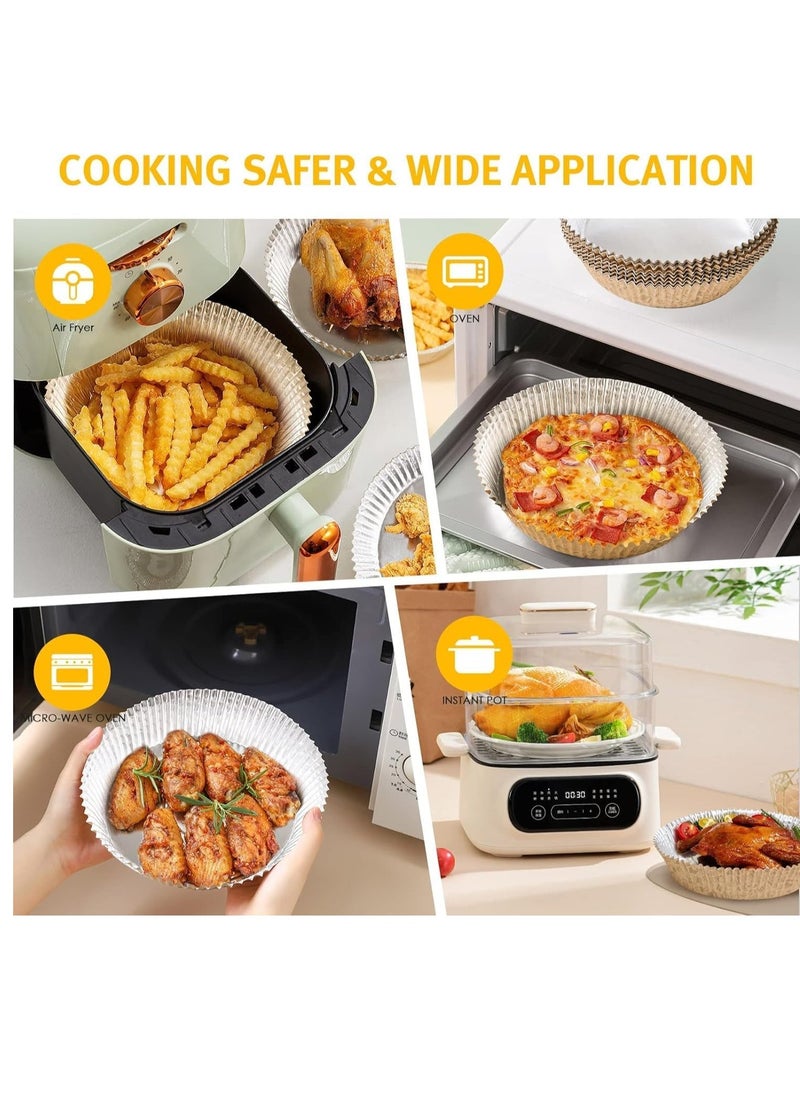 Generic Air Fryer Liners, Air Fryer Parchment Paper Liner, Reusable Oil-Proof Water-Proof Non-Stick Parchment Paper Liners and Aluminium Foil, for Ninja and for Tower Cosori 7.9 Inch  - Image 3