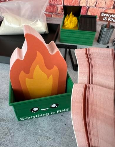 Munnygrubbers Deluxe Dumpster Fire Zen Garden Made in USA Large 7 x 7 Fine Sand Included Desk Accessory Box Garden Funny Novelty Gift Fidget Stress Relief - Image 5