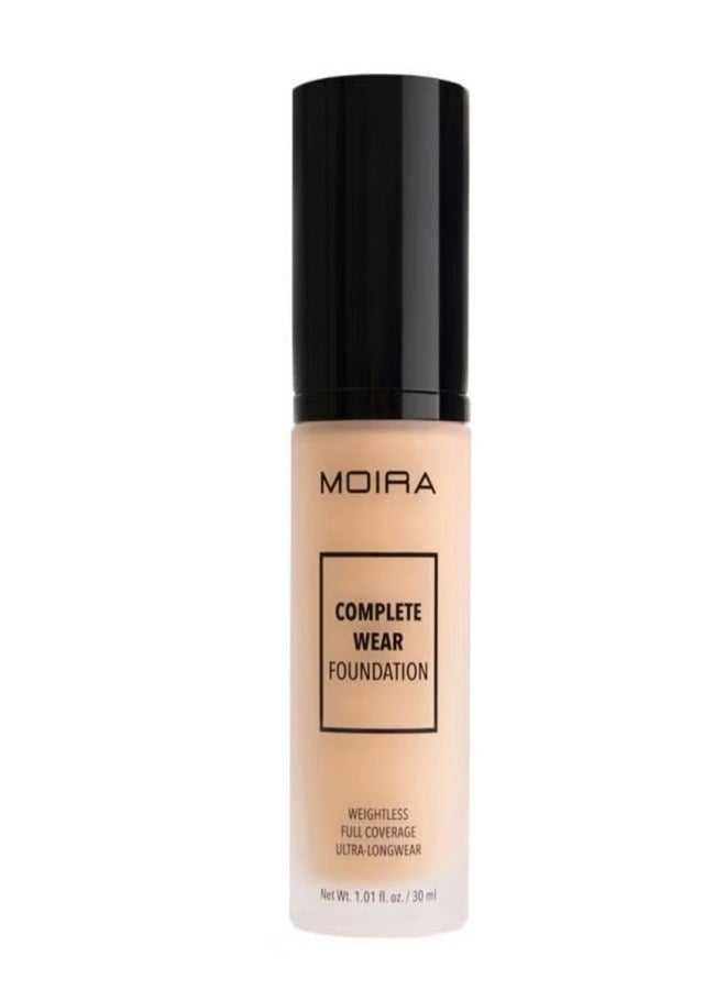 moira Complete Wear Foundation 250 Natural Buff - Image 1