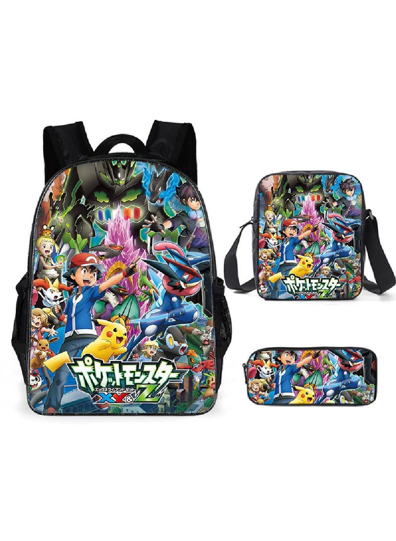 general 3-Piece Pokemon 3D Print Backpack Set - Image 1