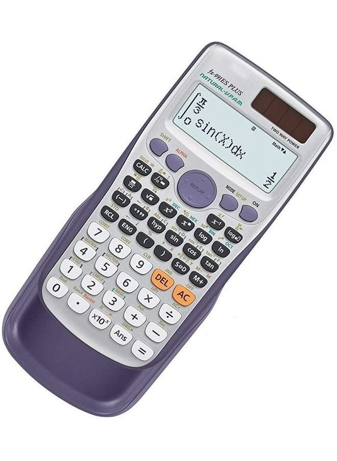 99LAB FX-991ES Plus Dot Matrix Scientific Calculator Silver  - Image 2