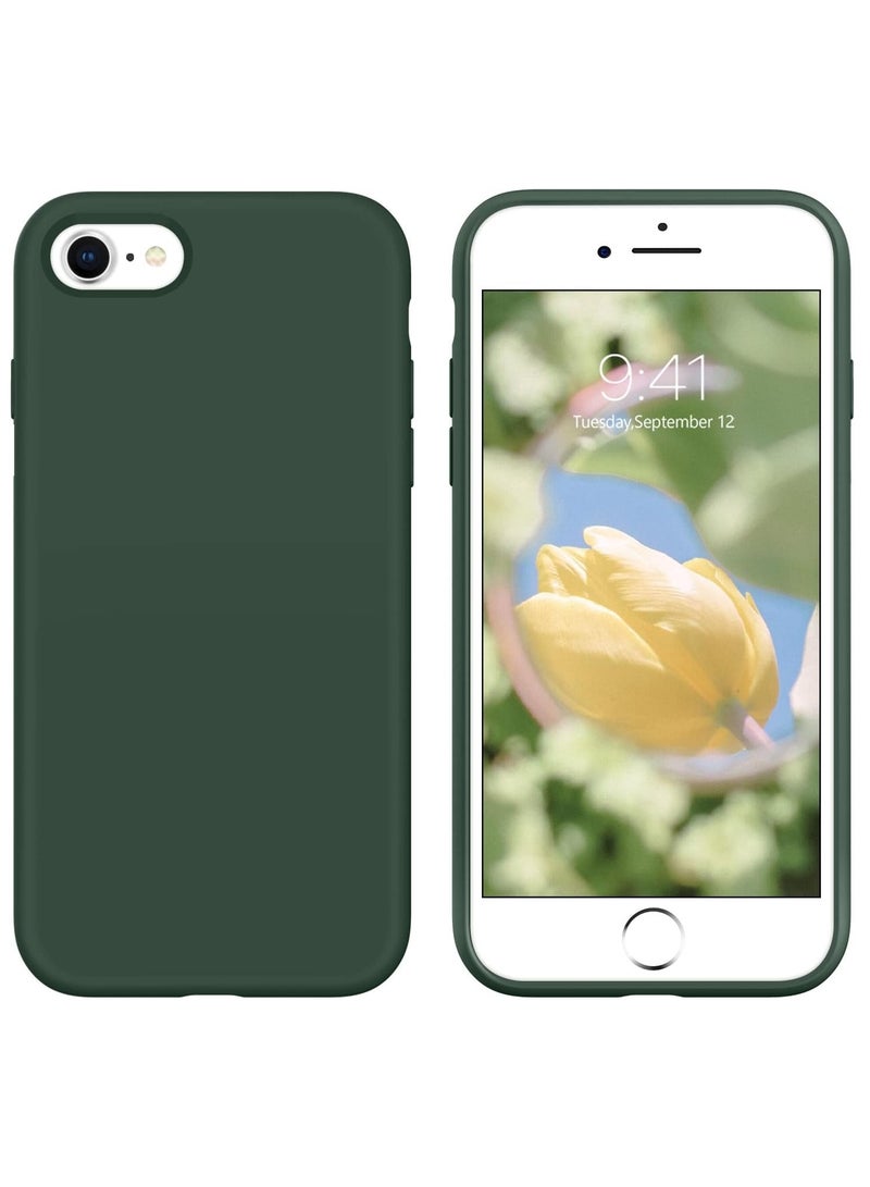 MIGOFAST iPhone SE Case 2022 2020 iPhone 8 Case iPhone 7 Case Non-slip Liquid Silicone Gel Rubber Bumper Phone Case Soft Microfiber Lining Hard Shockproof Protective Case Cover - Image 1