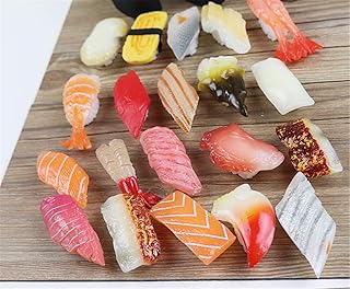 Skyseen 20PCS Artificial Sushi Sashimi Model Fake Food Realistic Japanese Food for Decoration - Image 1