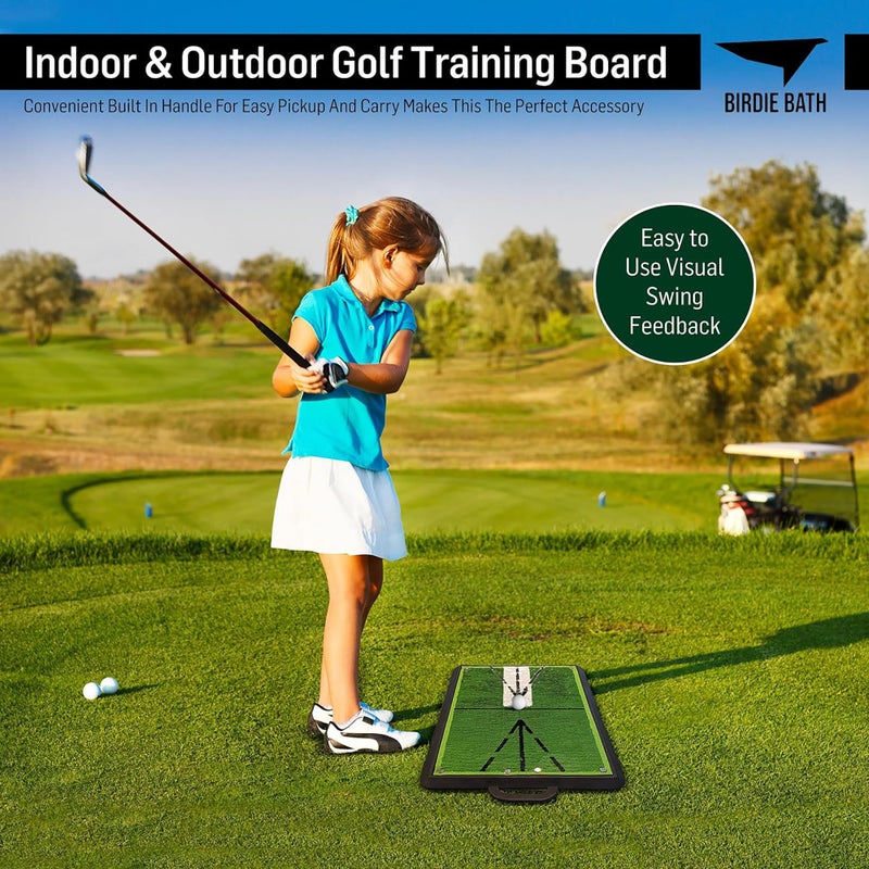 Birdie Bath Birdie Mat Pro Premium Swing Training Mat for Analyzing Swing Path and Ball Impact - Image 5