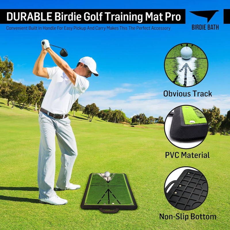 Birdie Bath Birdie Mat Pro Premium Swing Training Mat for Analyzing Swing Path and Ball Impact - Image 4