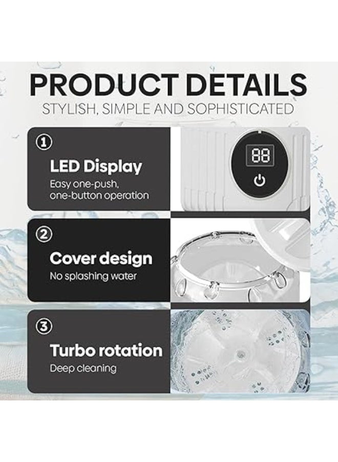 مينزا غسالة صغيرة لاسلكية للملابس الحساسة وملابس الأطفال - Image 4