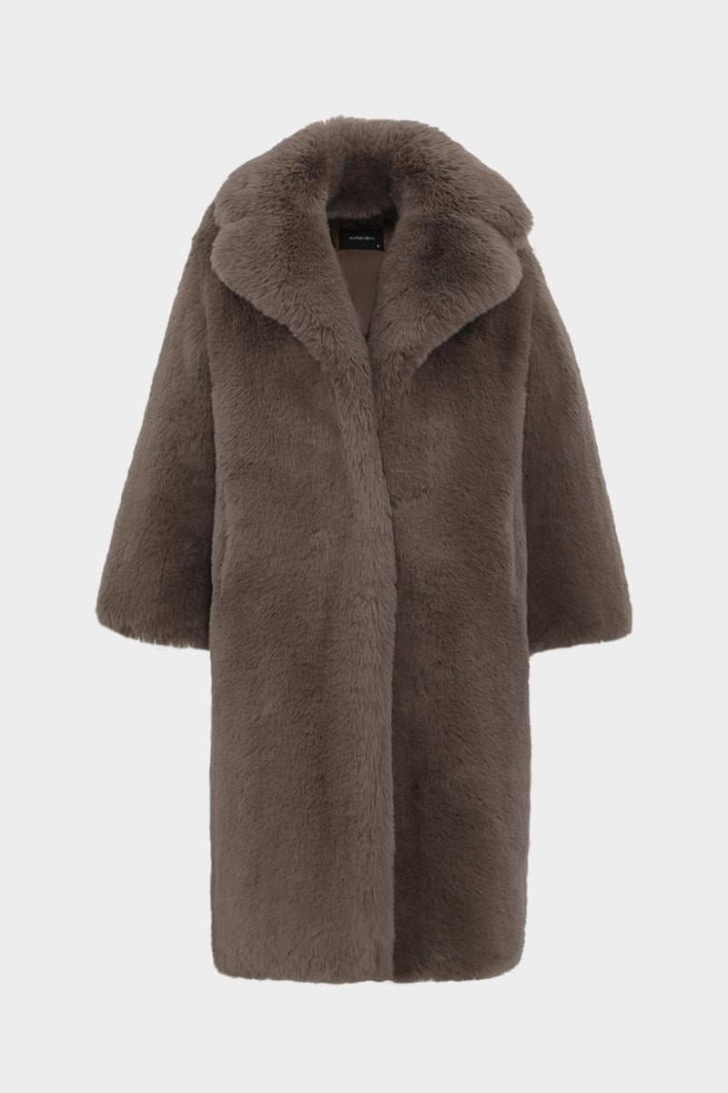 Açelya Okcu Açelyaokcu Long Haired Women's Rex Fur Coat  - Image 1
