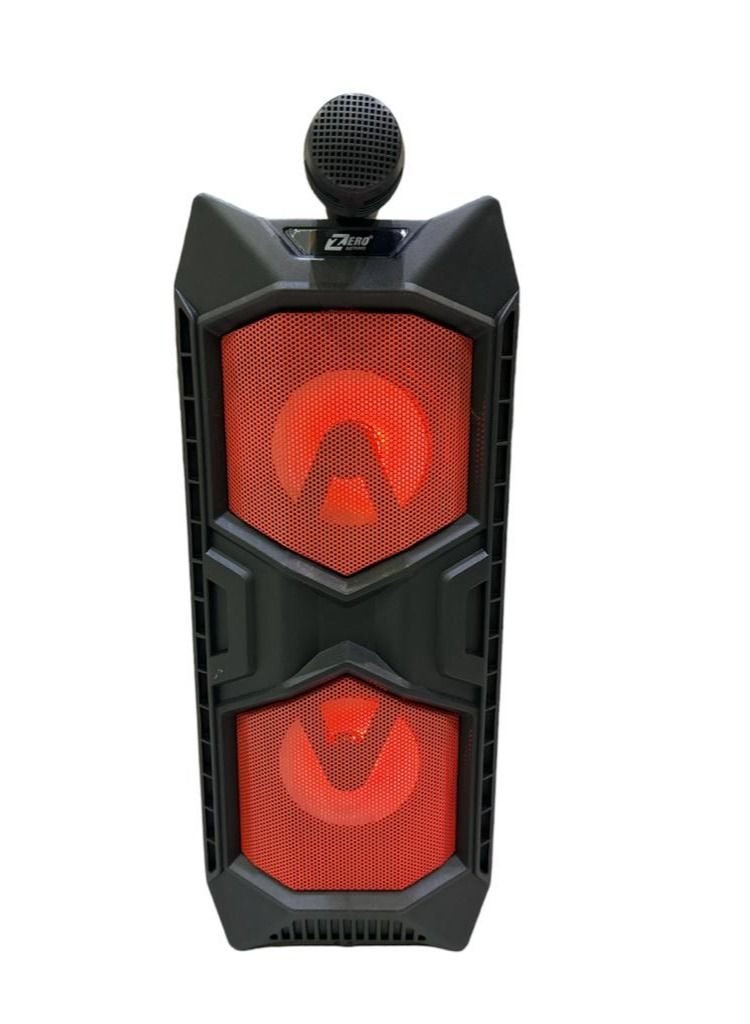 Speaker ZR-590S1.0 with Microphone and Battery Red Color