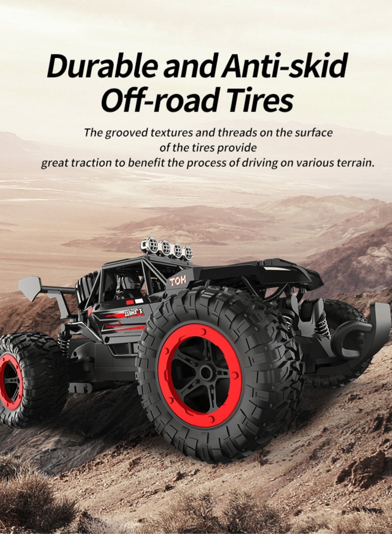 Harvestoy 1:14 Scale Remote Control Car High Speed Toy Car, All Terrain RC Truck with Headlights, Off Road Electric Racing Car Toys for Boys Girls Kids - Image 5