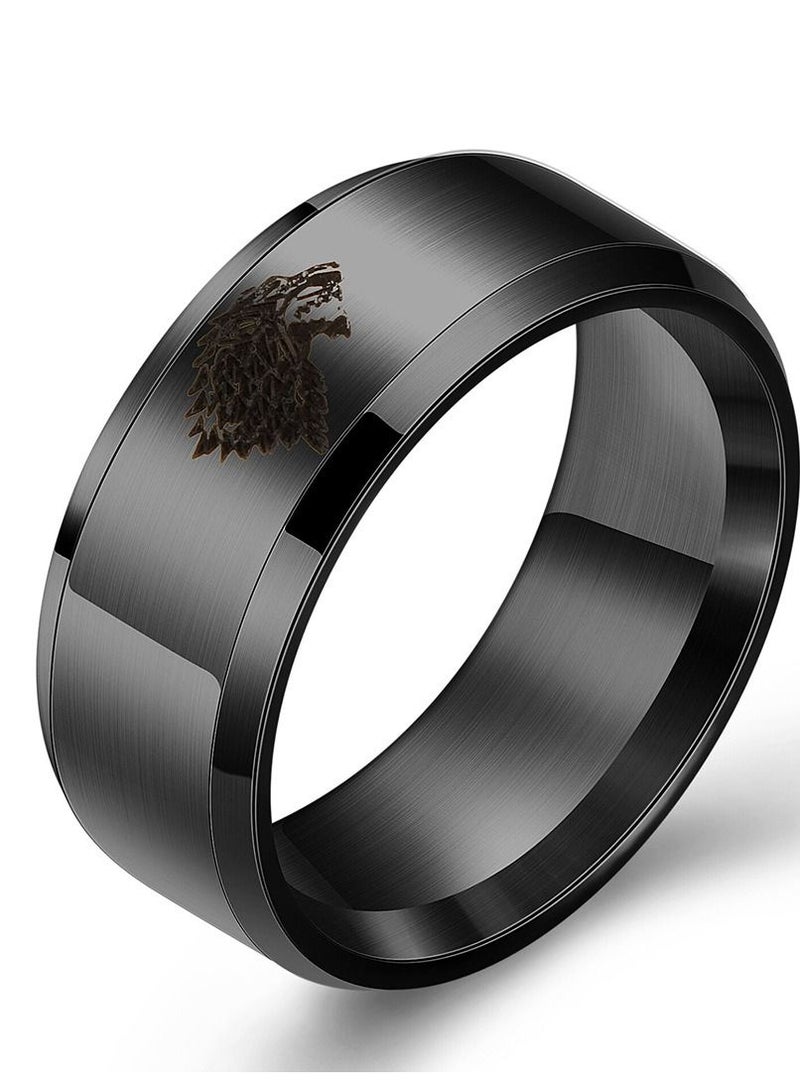 Loquat خاتم مصقول صلب من الفولاذ المقاوم للصدأ