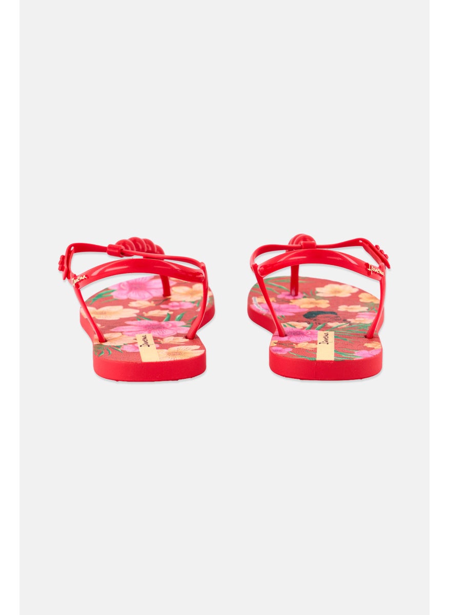 Ipanema Women Adjustable Buckle Closure Sandal,  Red Combo  - Image 2