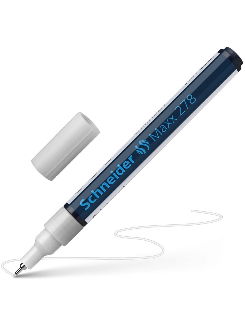 Schneider علامة طلاء ماكس 278 قطعة واحدة حبر أبيض طرف رفيع - Image 1