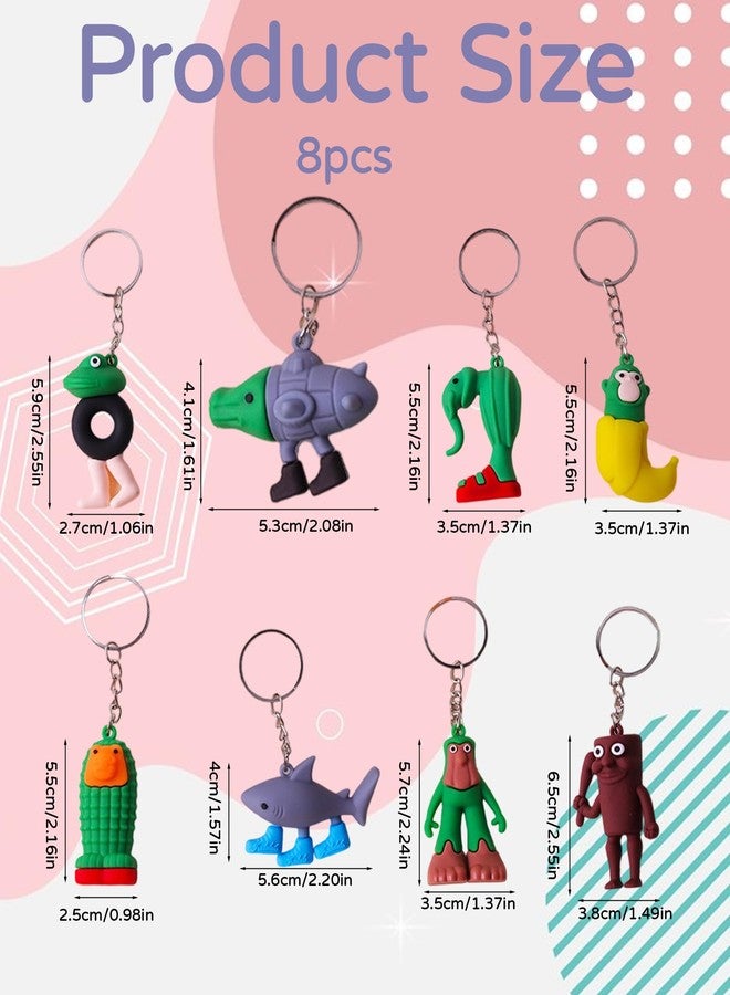 BdelrinQue 8PCS Italian Brainrot Toys, Brainrot Toys, Italian Brainrot Figures Set, Tung Tung Tung Sahur Toy Collectibles, Fun Decorations for Fans of Internet Culture - Image 2