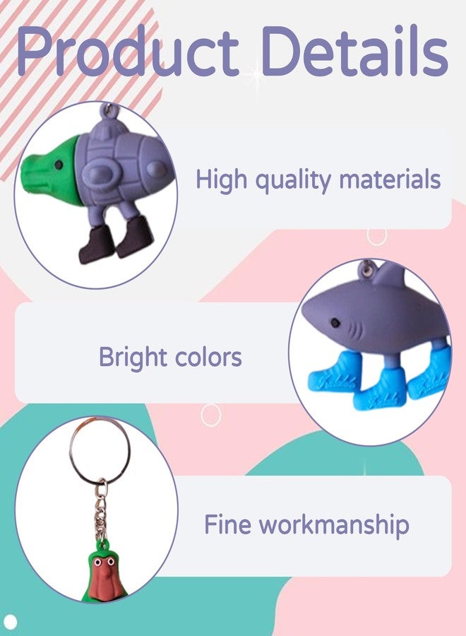 BdelrinQue 8PCS Italian Brainrot Toys, Brainrot Toys, Italian Brainrot Figures Set, Tung Tung Tung Sahur Toy Collectibles, Fun Decorations for Fans of Internet Culture - Image 3