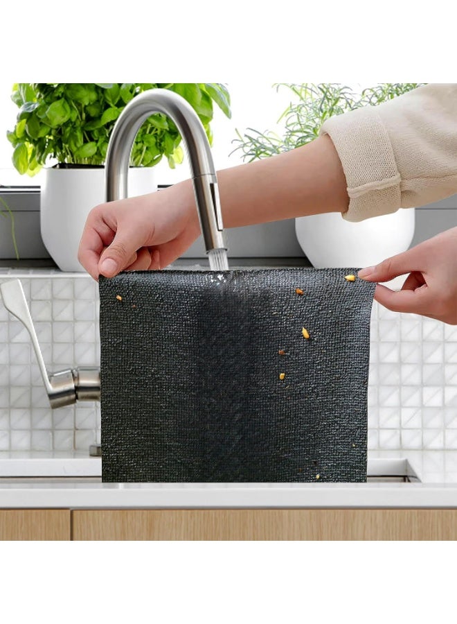 Meetion Microfiber Rags in A Box [1 Pack 20 Count] Cleaning Cloths Reusable Lint Free Strong Water and Oil Absorption [Assorted Colors - Package May Vary] - Image 2