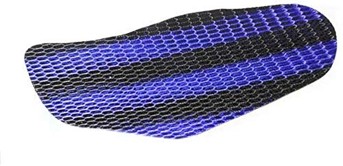 HUUSO Bike Stretchable Net Seat Cover (Black and Blue) Compatible with Hero Glamour - Image 4
