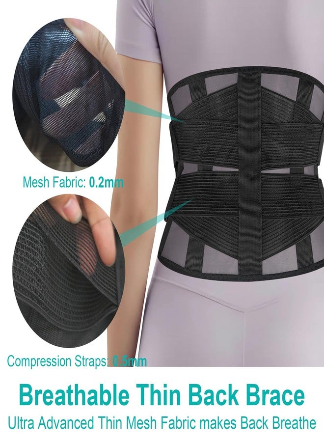 TitanGuard Back Brace for Lower Back Pain, Ultra-Thin, Breathable Lumbar Support Belt - Image 4