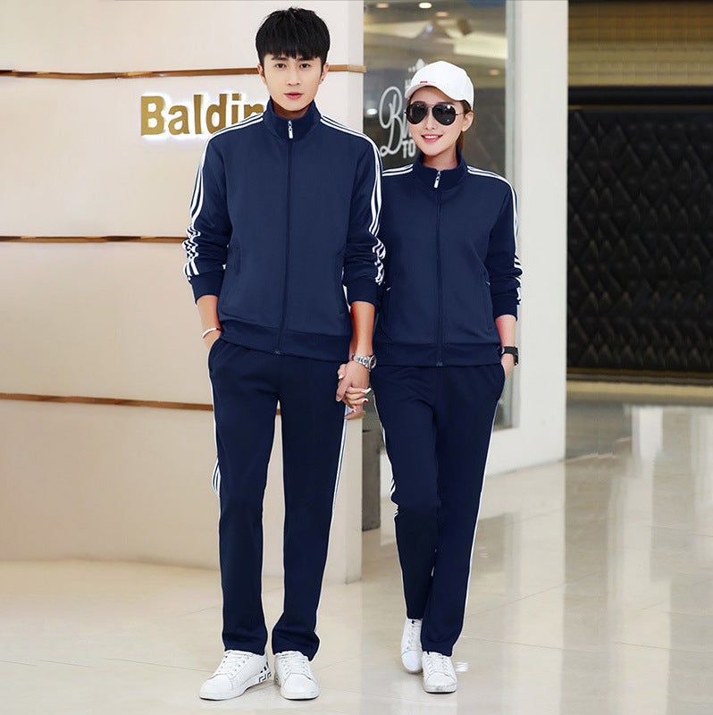 Sports Suit For Men, Sportswear For Women, Casual And Versatile Two-Piece Set For Couples, Same Style Running Group Ready For Sale - Image 4